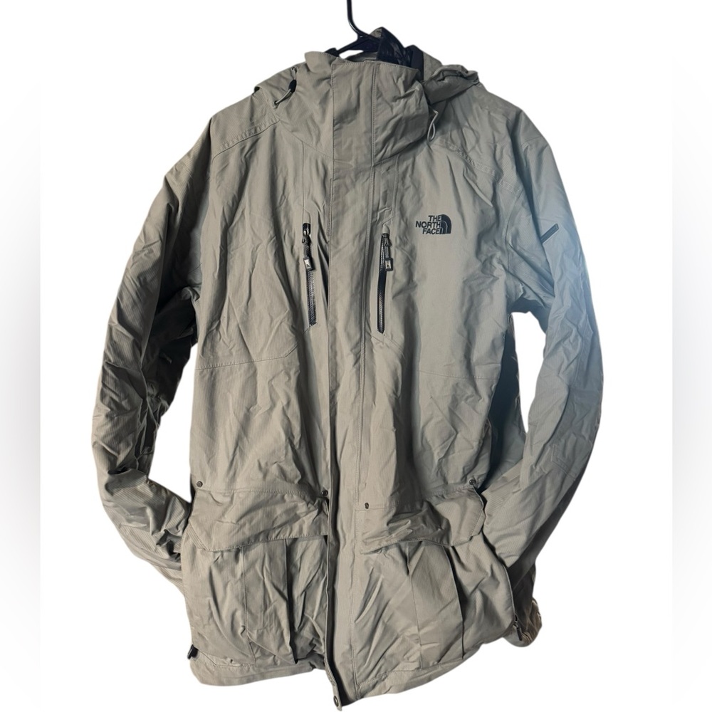 2014 THE NORTH FACE MENS THERMOBALL TRICLIMATE SNOW JACKET MEDIUM C416 GREY